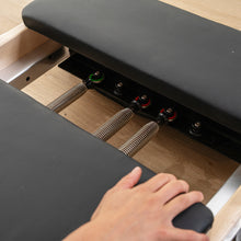 Load image into Gallery viewer, Lifespan Fitness Contour Folding Wooden Pilates Reformer Machine Set (Black)