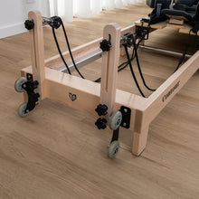 Load image into Gallery viewer, Lifespan Fitness Contour Folding Wooden Pilates Reformer Machine Set (Black)