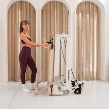 Load image into Gallery viewer, Lifespan Fitness Contour Pro Folding Aluminum Pilates Reformer Bed Set (Beige)