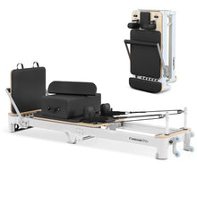 Load image into Gallery viewer, Lifespan Fitness Contour Pro Folding Aluminum Pilates Reformer Bed Set (Black)