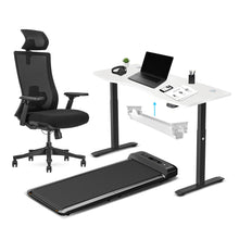 Load image into Gallery viewer, Lifespan Fitness WalkingPad M2 + ErgoDesk 1500mm White + Cable Management + DM9