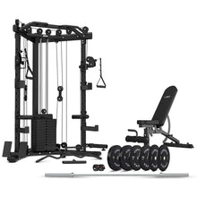 Load image into Gallery viewer, LSG GRK-110 with FID Bench, 90kg Olympic Weights - Barbell and Bumper Plates