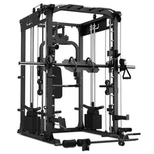 Load image into Gallery viewer, LSG GRK200 with FID Bench, 90kg Olympic Weights - Barbell and Rubber Tri-Grip Plates