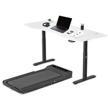 Load image into Gallery viewer, LSG Nimbus Walking Pad Treadmill + ErgoDesk Automatic Standing Desk 1800mm (White)