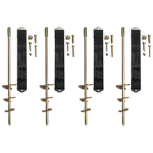 Load image into Gallery viewer, Ground Anchor Kit (Set of 4pcs) For Trampoline, Swing Set, Play Equipment