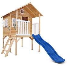 Load image into Gallery viewer, Archie Cubby House (Elevated) with 1.8m Slide (Blue)