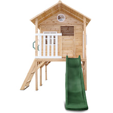 Load image into Gallery viewer, Archie Cubby House (Elevated) with 1.8m Slide (Green)