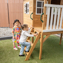 Load image into Gallery viewer, Archie Cubby House (Elevated) with 1.8m Slide (Green)