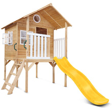 Load image into Gallery viewer, Archie Cubby House (Elevated) with 1.8m Slide (Yellow)