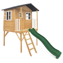 Load image into Gallery viewer, Burleigh Cubby House with 2.2m Slide (Green)