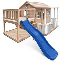 Load image into Gallery viewer, Finley Cubby House with 1.8m Slide (Blue)