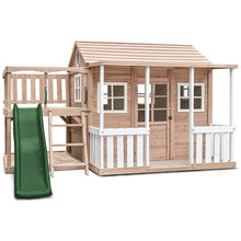 Load image into Gallery viewer, Finley Cubby House with 1.8m Slide (Green)
