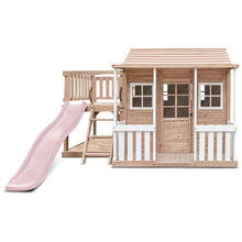 Load image into Gallery viewer, Finley Cubby House with 1.8m Slide (Pastel Pink)