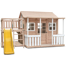 Load image into Gallery viewer, Finley Cubby House with 1.8m Slide (Yellow)