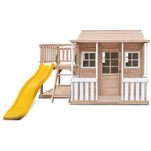 Load image into Gallery viewer, Finley Cubby House with 1.8m Slide (Yellow)