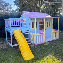 Load image into Gallery viewer, Finley Cubby House with 1.8m Slide (Yellow)