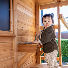 Load image into Gallery viewer, Kingston Cubby House, Monkey Bars &amp; Swing Set with 2.2m Slide (Blue)