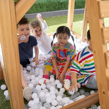Load image into Gallery viewer, Kingston Cubby House, Monkey Bars &amp; Swing Set with 2.2m Slide (Blue)