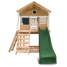 Load image into Gallery viewer, Warrigal Cubby House with 2.2m Slide (Green)