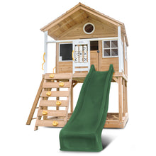 Load image into Gallery viewer, Warrigal Cubby House with 2.2m Slide (Green)