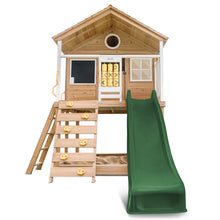 Load image into Gallery viewer, Warrigal Cubby House with 2.2m Slide (Green)