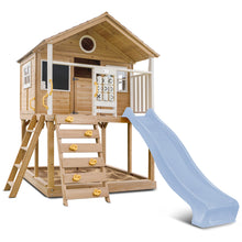 Load image into Gallery viewer, Warrigal Cubby House with 2.2m Slide (Pastel Blue)