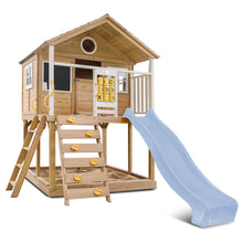 Load image into Gallery viewer, Warrigal Cubby House with 2.2m Slide (Pastel Blue)