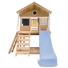 Load image into Gallery viewer, Warrigal Cubby House with 2.2m Slide (Pastel Blue)