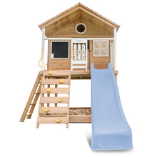 Load image into Gallery viewer, Warrigal Cubby House with 2.2m Slide (Pastel Blue)