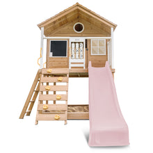 Load image into Gallery viewer, Warrigal Cubby House with 2.2m Slide (Pastel Pink)