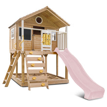 Load image into Gallery viewer, Warrigal Cubby House with 2.2m Slide (Pastel Pink)