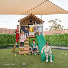 Load image into Gallery viewer, Warrigal Cubby House with 2.2m Slide (Pastel Pink)