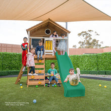 Load image into Gallery viewer, Warrigal Cubby House with 2.2m Slide (Pastel Pink)