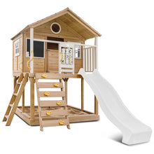 Load image into Gallery viewer, Warrigal Cubby House with 2.2m Slide (White)