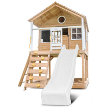 Load image into Gallery viewer, Warrigal Cubby House with 2.2m Slide (White)