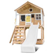 Load image into Gallery viewer, Warrigal Cubby House with 2.2m Slide (White)