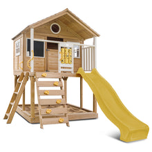 Load image into Gallery viewer, Warrigal Cubby House with 2.2m Slide (Yellow)
