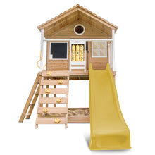Load image into Gallery viewer, Warrigal Cubby House with 2.2m Slide (Yellow)