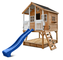 Load image into Gallery viewer, Winchester Cubby House (Elevated 1.2m) with 2.2m Slide (Blue)
