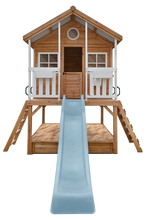 Load image into Gallery viewer, Winchester Cubby House (Elevated 1.2m) with 2.2m Slide (Pastel Blue)