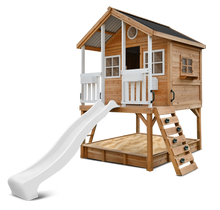 Load image into Gallery viewer, Winchester Cubby House (Elevated 1.2m) with 2.2m Slide (White)