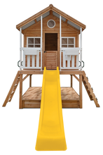 Load image into Gallery viewer, Winchester Cubby House (Elevated 1.2m) with 2.2m Slide (Yellow)