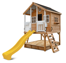 Load image into Gallery viewer, Winchester Cubby House (Elevated 1.2m) with 2.2m Slide (Yellow)