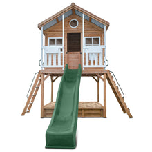 Load image into Gallery viewer, Winchester Cubby House (Elevated 1.45m) with 3.0m Slide (Green)