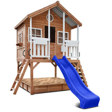Load image into Gallery viewer, Winchester Cubby House with 1.2m Elevation Platform and 2.2m Blue Slide