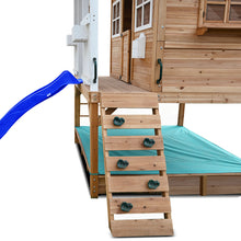 Load image into Gallery viewer, Winchester Cubby House with 1.2m Elevation Platform and 2.2m Blue Slide