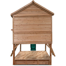 Load image into Gallery viewer, Winchester Cubby House with 1.2m Elevation Platform and 2.2m Green Slide