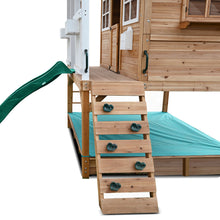 Load image into Gallery viewer, Winchester Cubby House with 1.2m Elevation Platform and 2.2m Green Slide