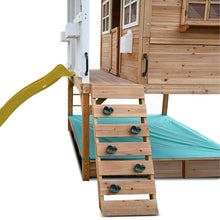 Load image into Gallery viewer, Winchester Cubby House with 1.2m Elevation Platform and 2.2m Yellow Slide