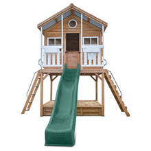 Load image into Gallery viewer, Winchester Cubby House with 1.45m Elevation Platform and 3m Green Slide